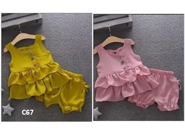 setelan tank top santai anak